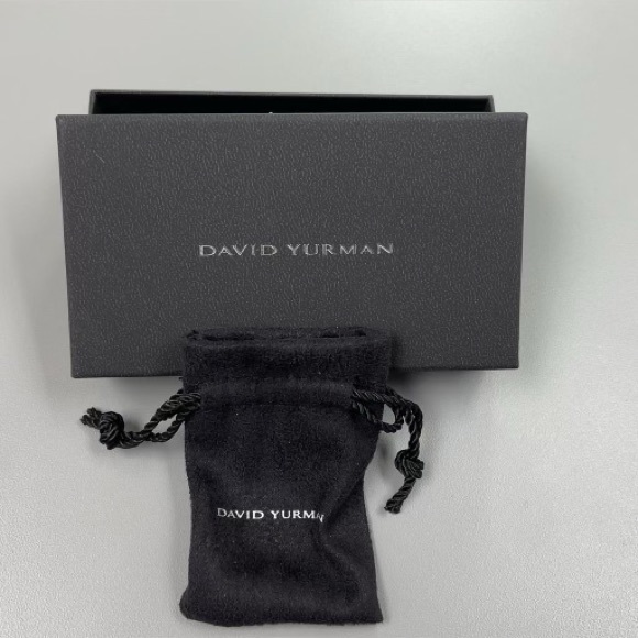 DAVID YURMAN Black Onyx Exotic Stone Men Women Dog Tag Amulet Streamline Pendant - Picture 4 of 4